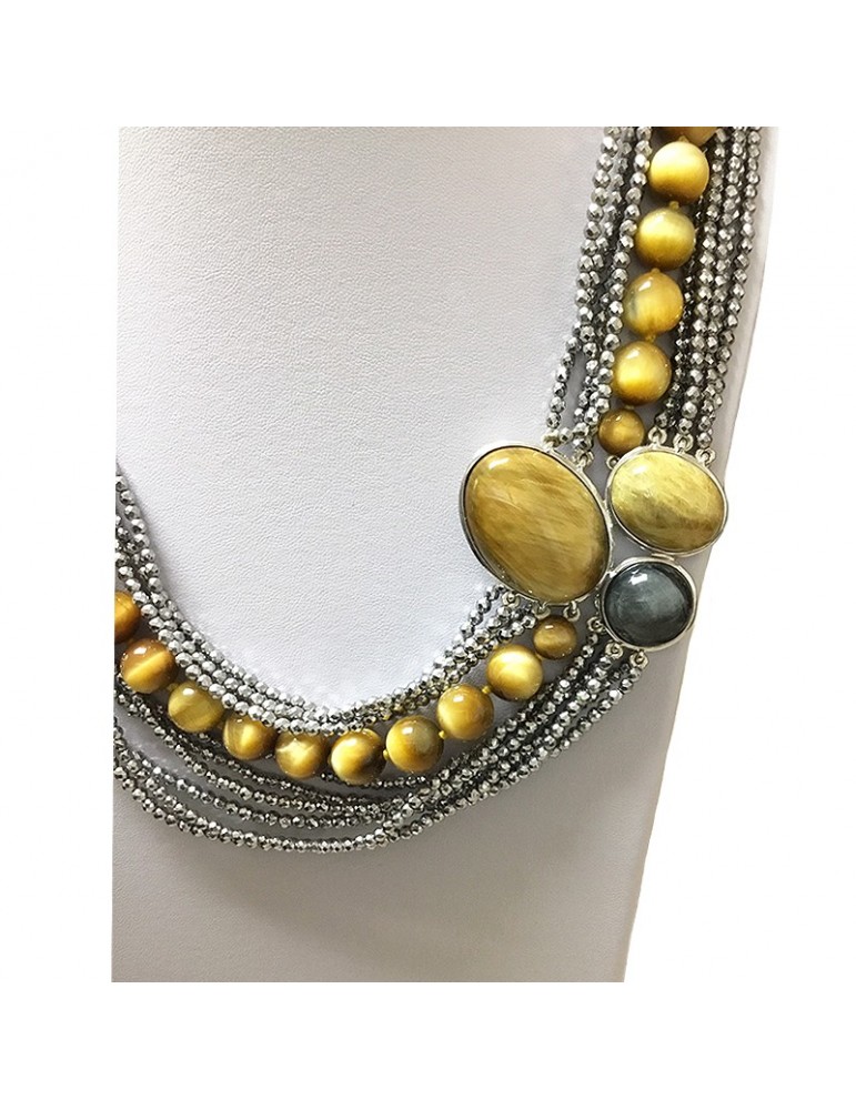 Della Rovere Woman's Necklace with Tiger's Eye - 0