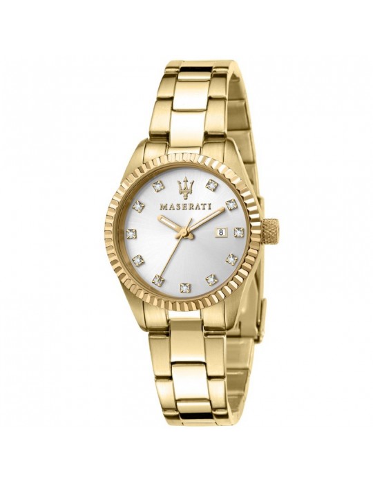 Maserati Woman Watch - Competition 31mm Time and Date Silver - 0