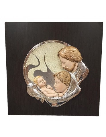 Picture Leader Argenti Icon - in Silver Holy Family 50x50 cm - 0