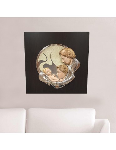 Picture Leader Argenti Icon - in Silver Holy Family 50x50 cm - 0 2