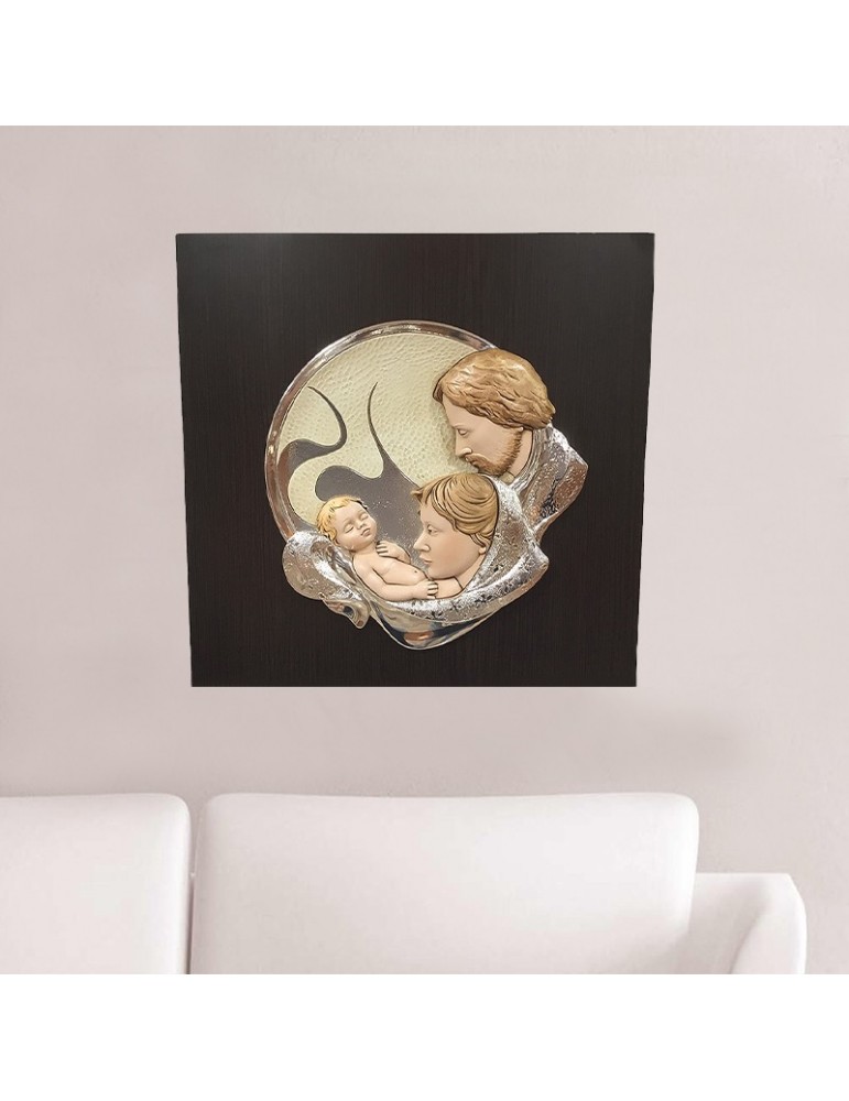 Quadro Leader Argenti - Argento - Sacra Famiglia 50x50 cm - 9508126C