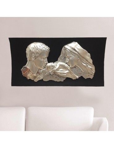 Quadro Leader Argenti Icona - Sacra Famiglia Rilievo 68x35 cm - 950788 2
