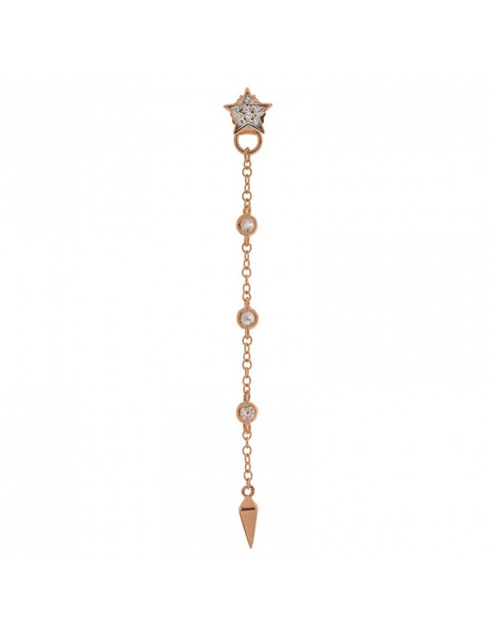 Rue Des Mille Women's Mono Earring Catenella and Spear Pendant - 0