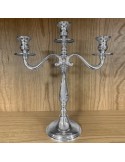 Candelabro Tre Fiamme - in Argento 800 Lucido Stile Impero 409 gr