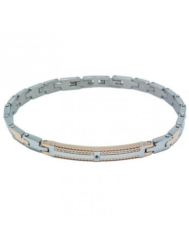 Bracciale Zancan Uomo - Hi-Teck - Acciaio - Spinello - Nero - EHB206