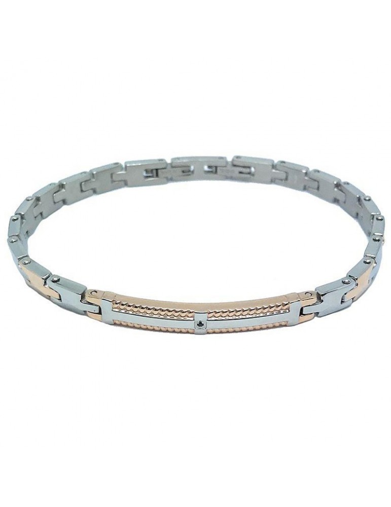 Bracciale Zancan Uomo - Hi-Teck - Acciaio - Spinello - Nero - EHB206