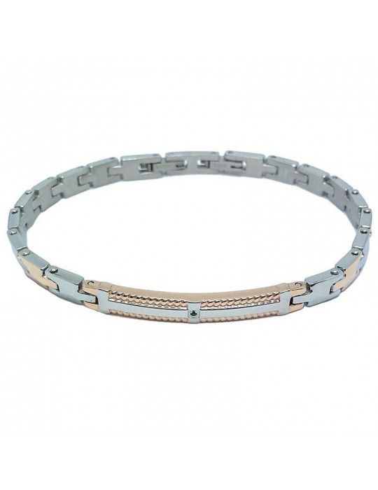 Bracciale Zancan Uomo - Hi-Teck - Acciaio - Spinello - Nero - EHB206