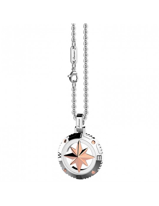 Collana Zancan Uomo - Hi-Teck - Acciaio - Rosa Dei Venti - EHC124