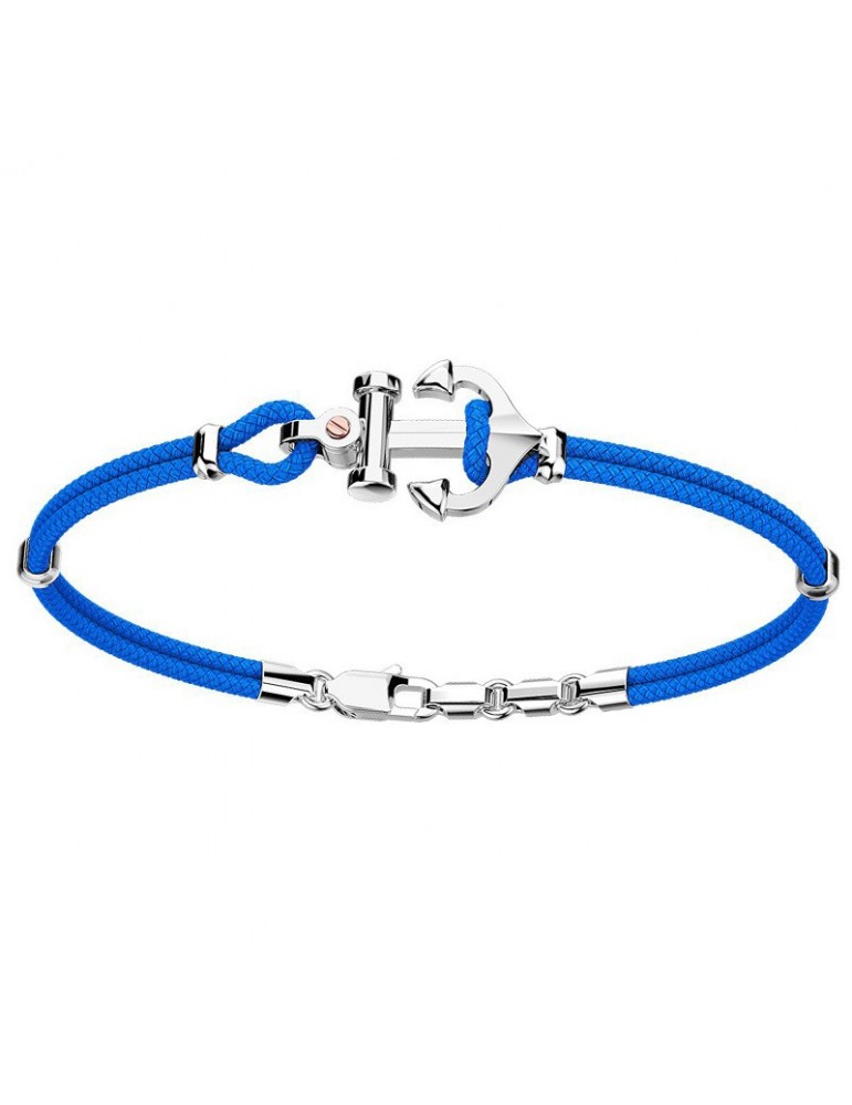 Zancan Bracelet with Light Blue Anchor for Men - 0