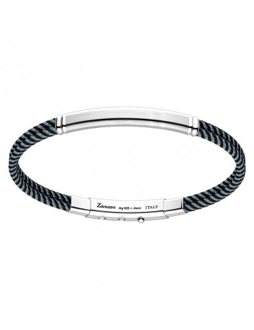 Zancan man's bicolor silver bracelet - 0