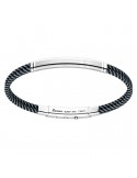 Zancan man's bicolor silver bracelet - 0