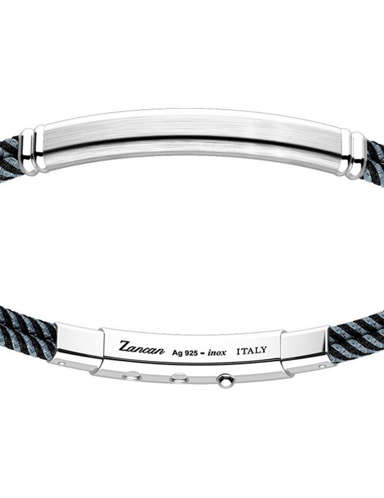 Zancan man's bicolor silver bracelet - 0
