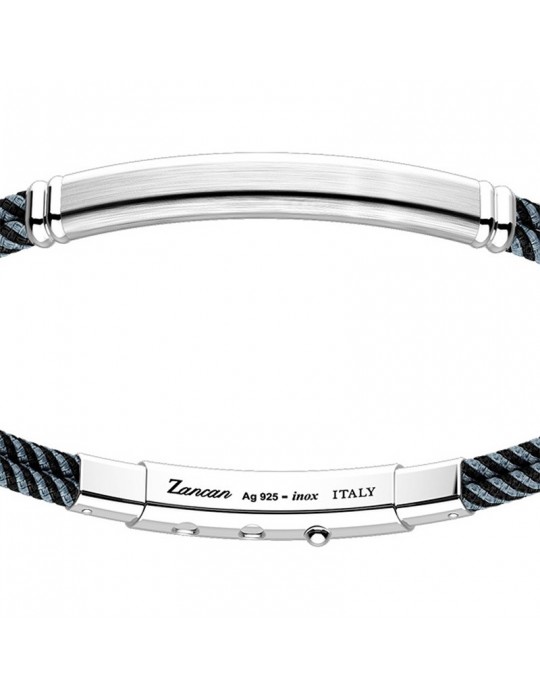 Zancan man's bicolor silver bracelet - 0