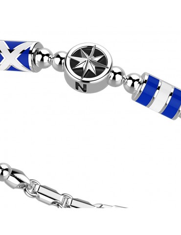 Bracciale Zancan - Atomosphere - Stella - Bandierine Blu - EXB741B 2