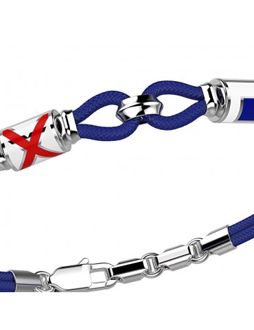 Bracciale Zancan Uomo - Regata Blu - Bandierine Nautiche - EXB524BL 2