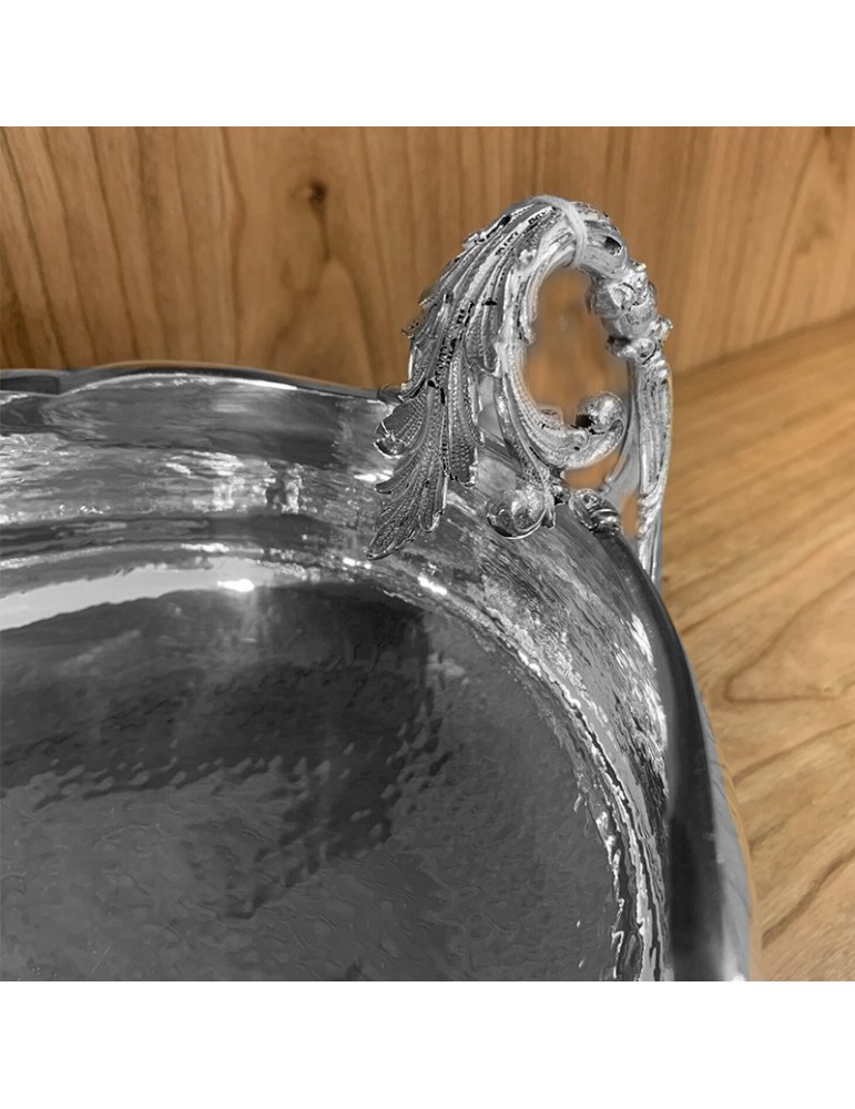 Centerpiece - 800 Silver with Handles and Feet 33x21 cm - 0