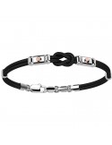 Zancan Bracelet for Men - Black Kevlar Regatta with Flat Knot - 0
