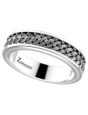 Zancan Ring for Men - Cosmopolitan in Silver with Cross Processing - 0