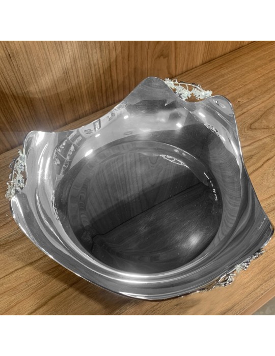 Bowl - in 800 Silver with Decorations 24x6 cm - 0