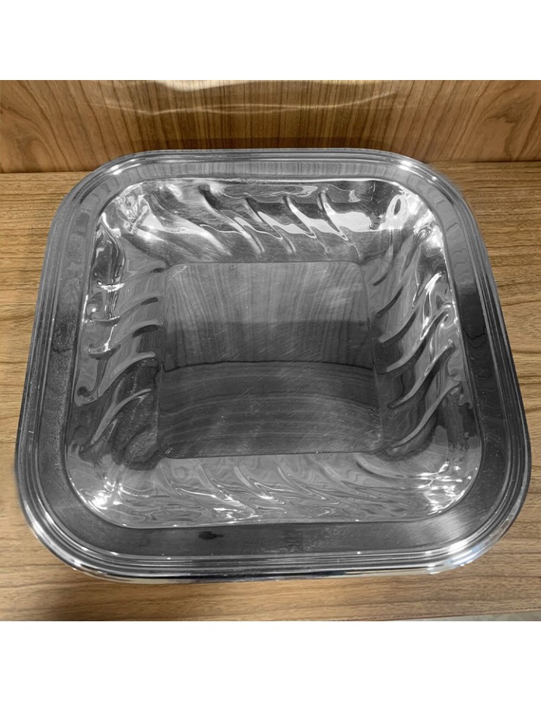 Tray - in 800 Silver Torcè Square 25x25 cm - 0