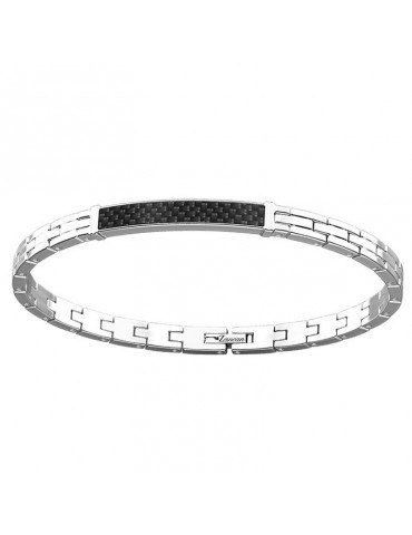 Bracciale Zancan Uomo - Hi-Teck - Acciaio - Fibra di Carbonio - EHB260