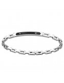 Zancan Bracelet for Men - Hi-Teck 2.0 in Steel with Plate and Carbon Fiber - 0