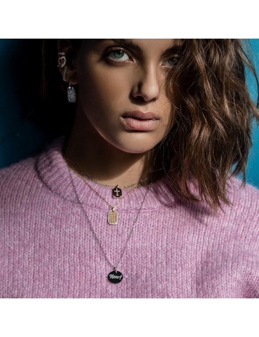 Rue Des Mille Round Neck Woman - Madly Chain with Now Or Never Medal - 0 2