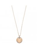 Rue Des Mille Woman's Necklace - Madly Chain with Heart Medal in Love Rose Gold - 0