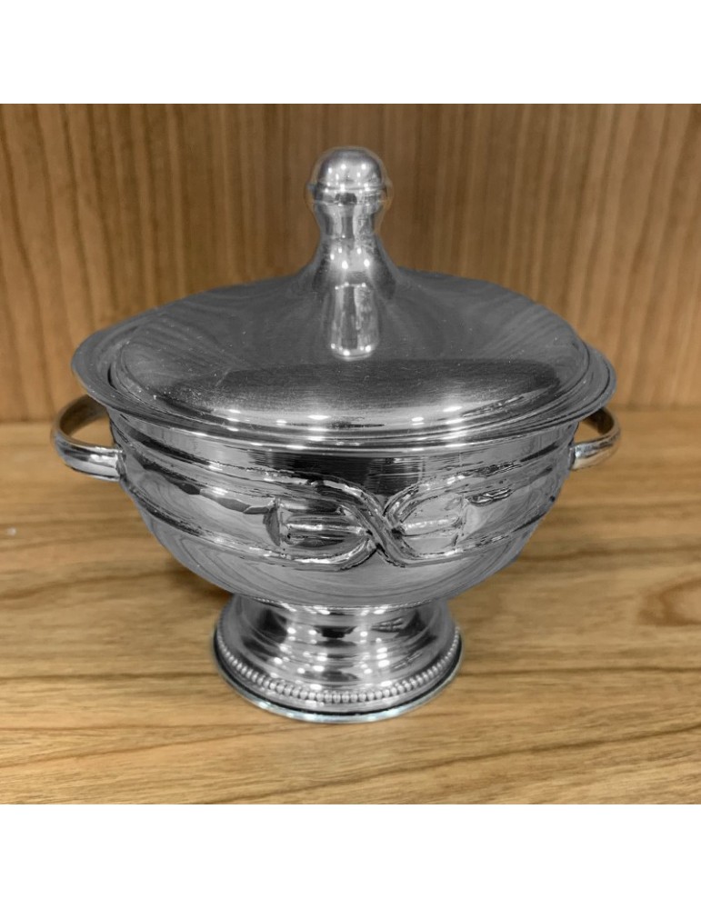 Sugar bowl - in 800 Silver for Tea and Coffee Services 9x7 cm - 0