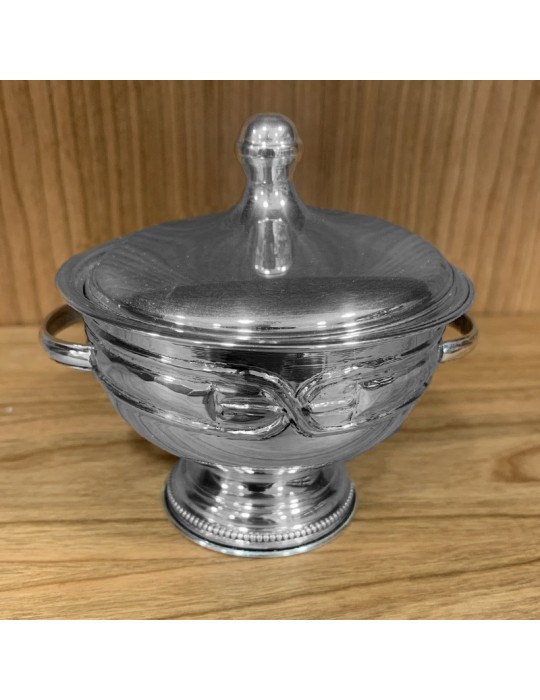 Sugar bowl - in 800 Silver for Tea and Coffee Services 9x7 cm - 0