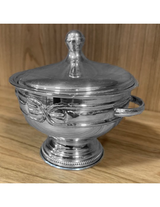 Sugar bowl - in 800 Silver for Tea and Coffee Services 9x7 cm - 0