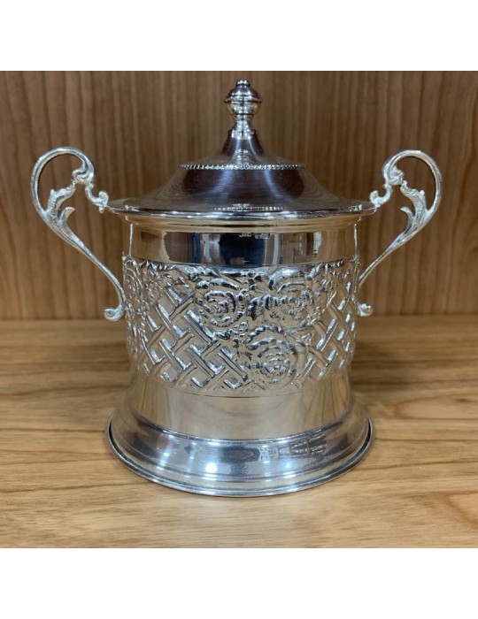 Sugar bowl - in 800 Silver for Tea and Coffee Services 9x10 cm - 0