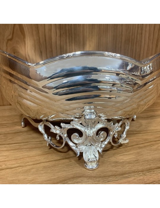 Bowl - 800 Silver with Decoration 22x13 cm - 0