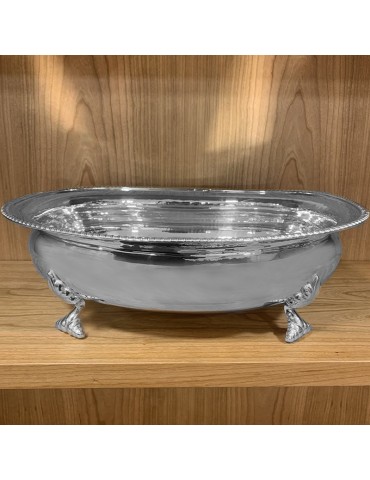 Centerpiece - in 800 Silver with Decorated Feet 37x29 cm - 0