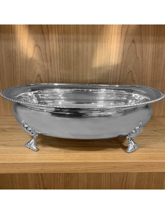 Centerpiece - in 800 Silver with Decorated Feet 37x29 cm - 0