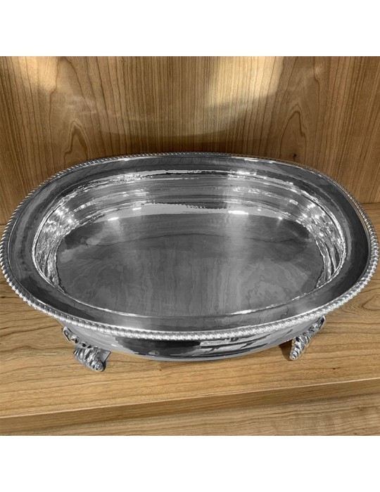 Centerpiece - in 800 Silver with Decorated Feet 37x29 cm - 0