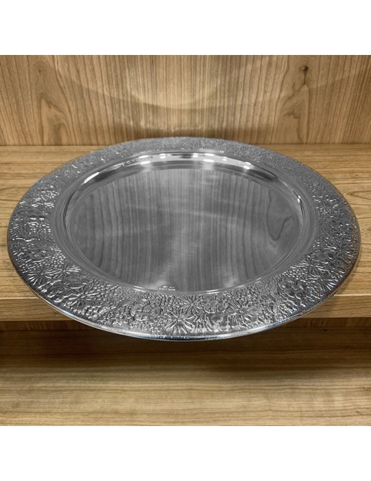Vassoio Rotondo Argentato EDZARD - &Oslash; 30 Cm, Antiossidazione, Per Portata O Decorazione