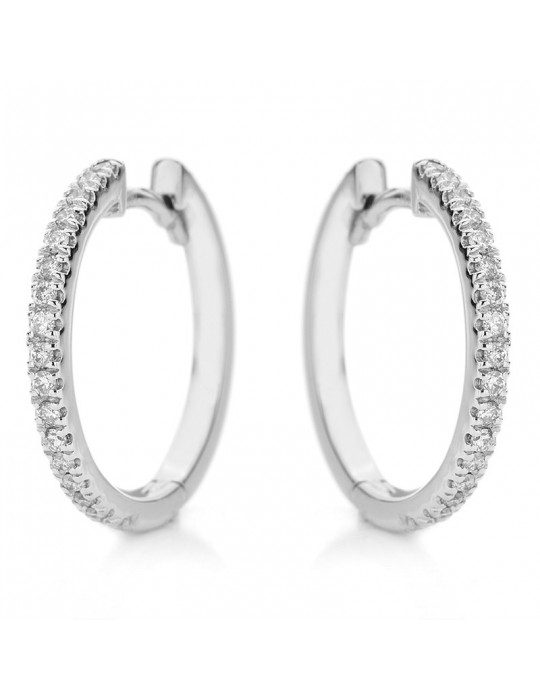 Buonocore Earrings - White Gold Headband with White Diamonds - 0
