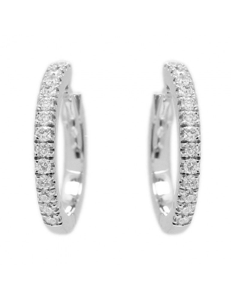 Buonocore Earrings - White Gold Headband with White Diamonds - 0