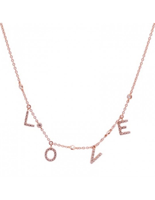 Collana Buonocore Donna - Love - Oro Rosa - Diamanti - 152C16DP