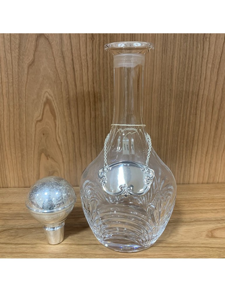 Set Bottiglia e 6 Bicchieri - in Argento 800 per Liquore 27 cm