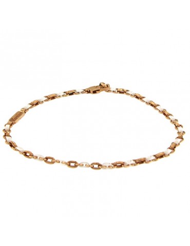 Zancan Bracelet for Men - in Alternating 18K Rose Gold - 0