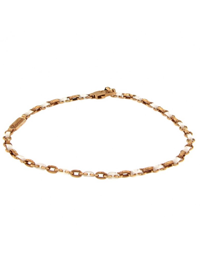 Bracciale Zancan per Uomo - in Oro Rosa 18 carati - Ceramica - KB002RB