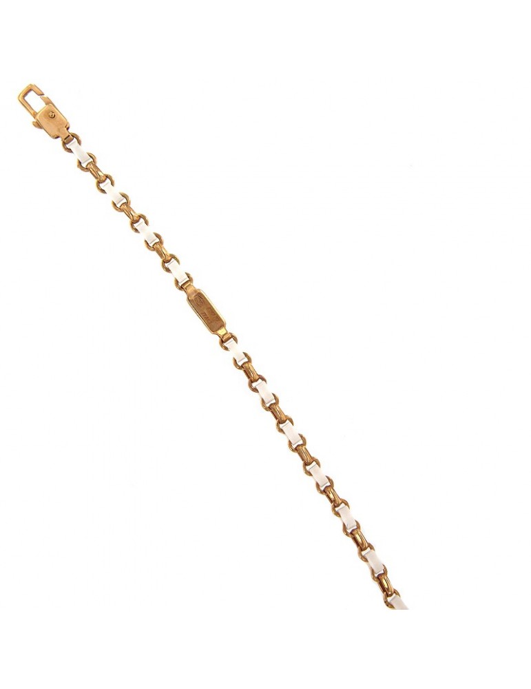 Zancan Bracelet for Men - in Alternating 18K Rose Gold - 0