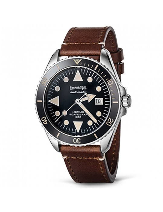 Eberhard Men's Watch - Scafograf 300 MCMLIX Automatic 43 mm Black - 0
