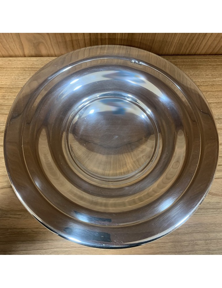 Tray - in 800 Silver Round Raised Smooth 24 cm - 0