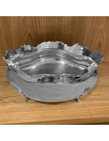 Centrotavola - in Argento 800 con Piedini 29x22 cm - Vintage