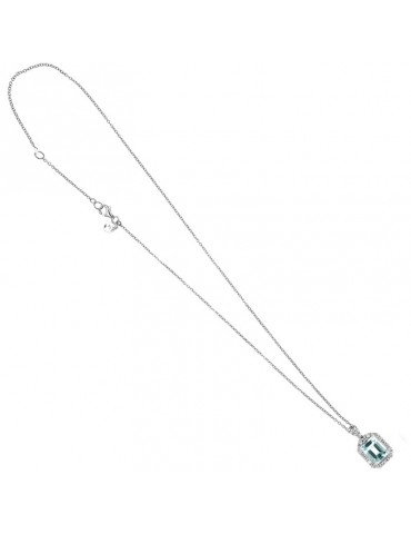 Collana Davite & Delucchi - in Oro - Diamanti - Acquamarina -CLNM00256 2