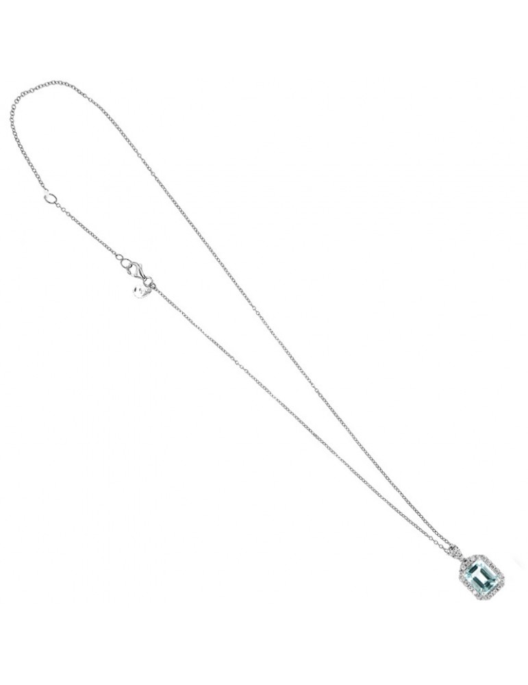 Collana Davite & Delucchi - in Oro - Diamanti - Acquamarina -CLNM00256