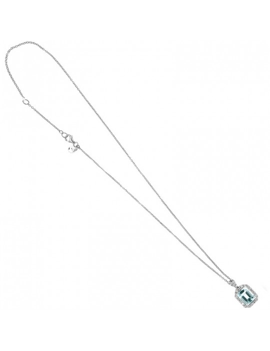 Collana Davite & Delucchi - in Oro - Diamanti - Acquamarina -CLNM00256